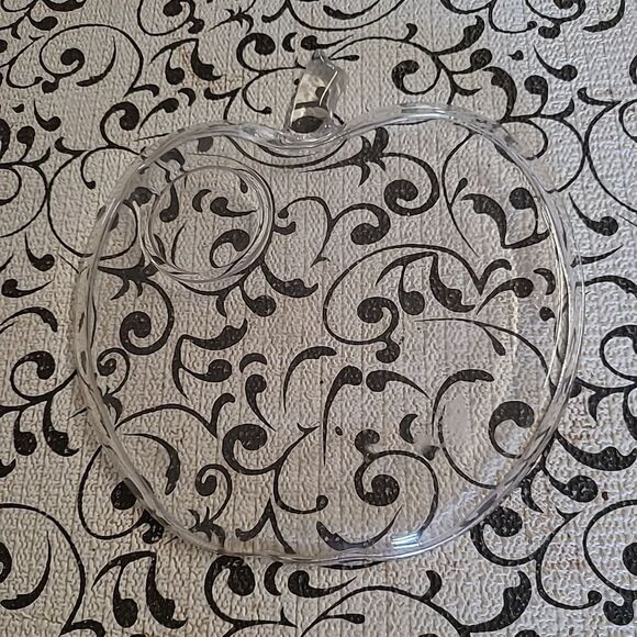 Glass Pumpkin Snack Plate #5 - Picture 2 of 3